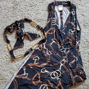 Slim Cocktail Dress Stirrup and Holsters